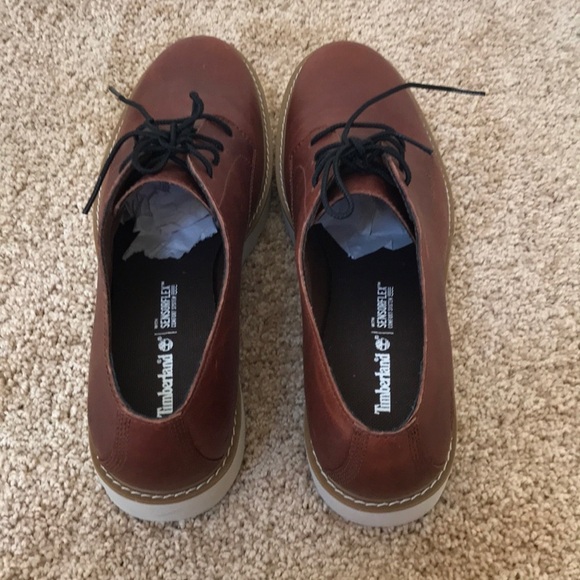 Timberland sensorflex SZ 10 brown lace up boots - Picture 8 of 9